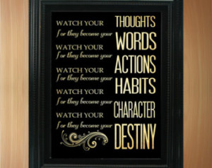 ... Inspirational Quote Art Poster 8X10 - Wall Art Decoration - LHA-320