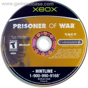 Artwork on the CD for Prisoner of War on the Microsoft Xbox. HD ...