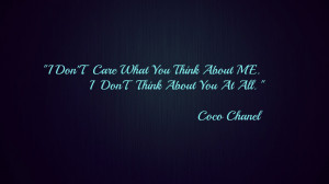 Wallpaper above is Coco chanel quote Wallpaper in Resolution 1920x1080 ...