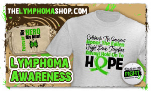 Shop Lymphoma Awareness Shirts, Apparel and Gifts