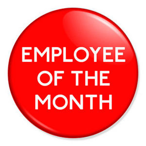 Employee-of-the-Month-25mm-1-Pin-Badge-Button-Novelty-Funny-Joke-Work ...