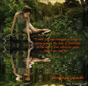 Lady Water Green Quote