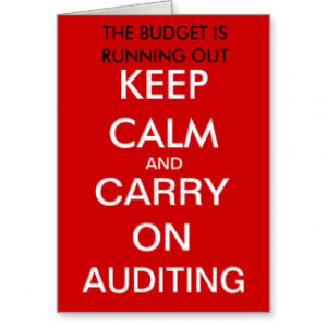 Carry on Auditing - Funny Auditor Birthday Card