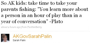 Aspiring philosopher Palin quotes ‘Plato.’