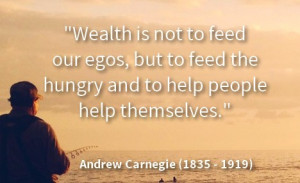is not to feed our egos but to feed the hungry and to help people ...