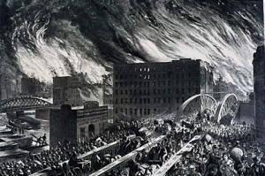 ... Bridge. The Great Chicago Fire. Harper’s Weekly. Oct. 29, 1871