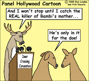 Don't wager on survival for Bambi's mom