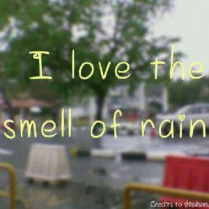 love the smell of rain
