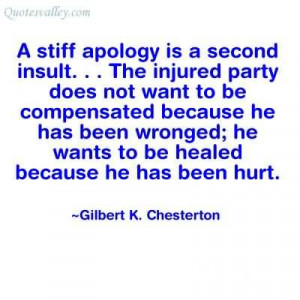 Apologizing Does Not Always Mean That You Are Wrong