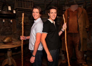 Fred and George Weasley (James and Oliver Phelps)