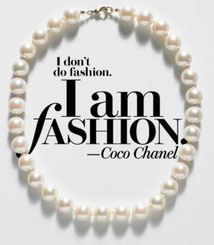 ... inspiration chanel quote high fashion coco chanel pearl capsules