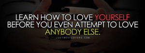 Click to get this learn how to love yourself Facebook Cover Photo