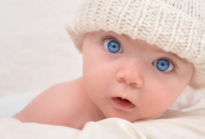 big beautiful blue eyes, children, happy baby, kid