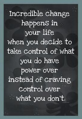 Control what you can