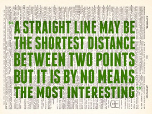 Doctor Who A Straight Line Quote Art Print Dr. by TheRekindledPage, $8 ...
