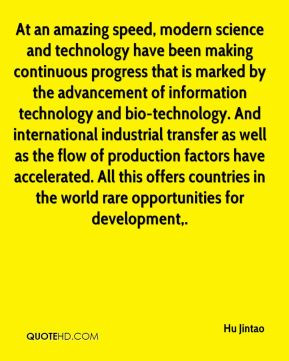 marked by the advancement of information technology and bio-technology ...