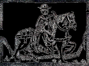 Wife of Bath Woodcut. The Canterbury Tales, London: Richard Pynson ...