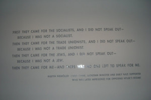 Famous Holocaust Quotes Quote from holocaust museum