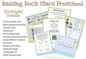 ... Raising Rock Stars: Kindergarten. This level includes Bible verse
