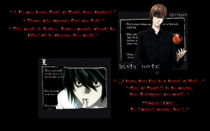 Death Note Light and L Wallpaper by WeskerBot