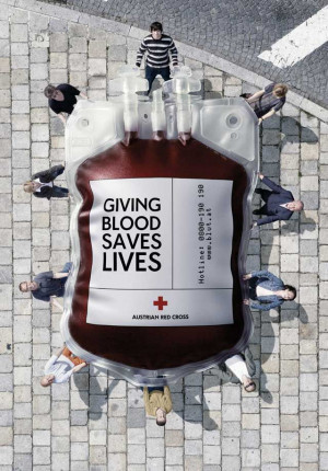 Giving blood saves lives