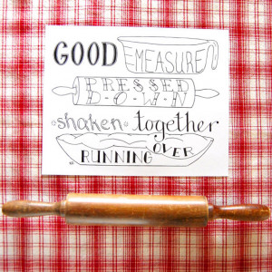 Kitchen Art, Bible Verse Art, Food Quote, Bible Verse Print, Food Art ...