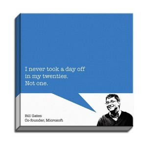 Bill gates - startup quotes - canvas print