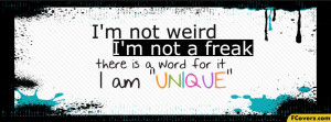 fcoverz.comI'm Not Weird Facebook Cover Image | FB Cover Photo