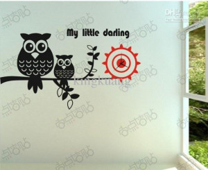 Wholesale - Owls couple letters quotations fine carved bedroom living ...