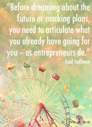 Before dreaming about the future or marking plans, you need to ...