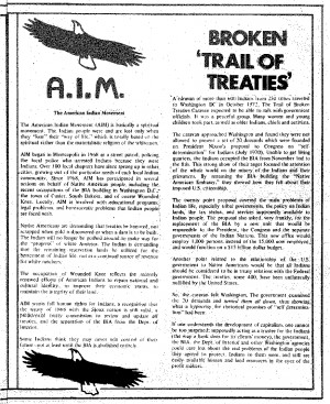 The Trail of Broken Treaties