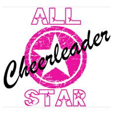 All Star Cheerleader Pink Poster