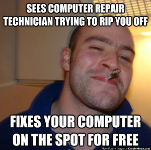 Funny Computer Repair Technician