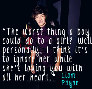 Wise words from Liam Payne I don't even like One Direction...