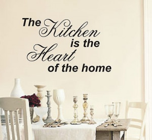 ... Kitchen is the heart of home wall art sticker quote - 4 sizes - wa45