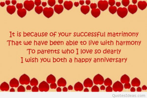 Happy Anniversary Mom and Dad Messages