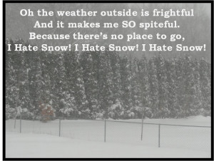 Hate Snow Quotes