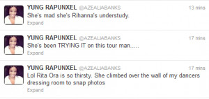 Rihanna Nicki Minaj RIP rihanna gif career Rita Ora Azealia Banks ...