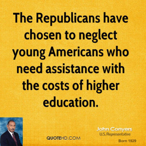 The Republicans have chosen to neglect young Americans who need ...