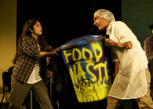 Arely Diaz and Joel Jimenez in Lunch Lady Courage. Photo by Kevin ...
