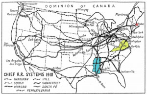 1800s Railroad Map