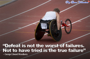 motivational quotes - Defeat is not the worst