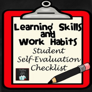 These are the assessment learning skills and work habits Pictures