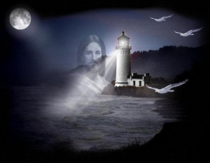 jesus is a lighthouse for everyone a strong beacon shining bright no ...
