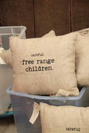 ... & stencil on linen or burlap pillow. Would be cute framed also