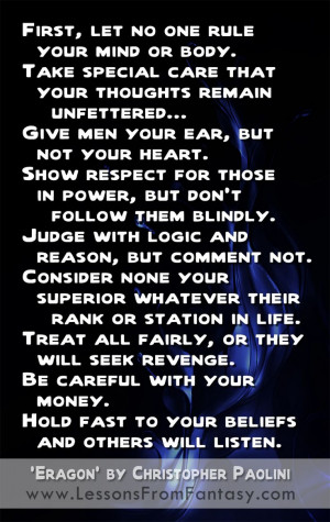 Lessons From Christopher Paolini