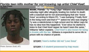 Florida Teen Ty Williams Kills Mother For Not Knowing Chief Keef