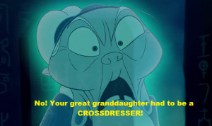 ... took me some years to realize the crossdresser was Mulan herself