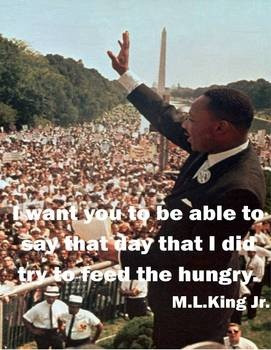 ... Jr. Each poster has a photo and a quote by Martin Luther King Jr. The