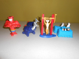 Figuras Madagascar 3 Alex Gloria Marty Melman Mcdonalds